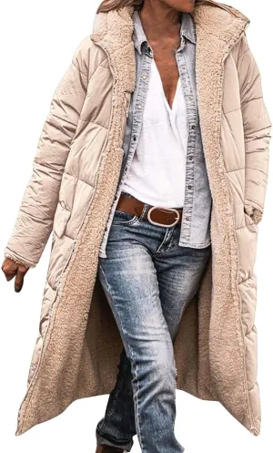 Womens Winter Cropped Puffer Jacket Coat Faux Fur Trim Hood Short Down Coats Cropped Puffer Long Sleeve Coats