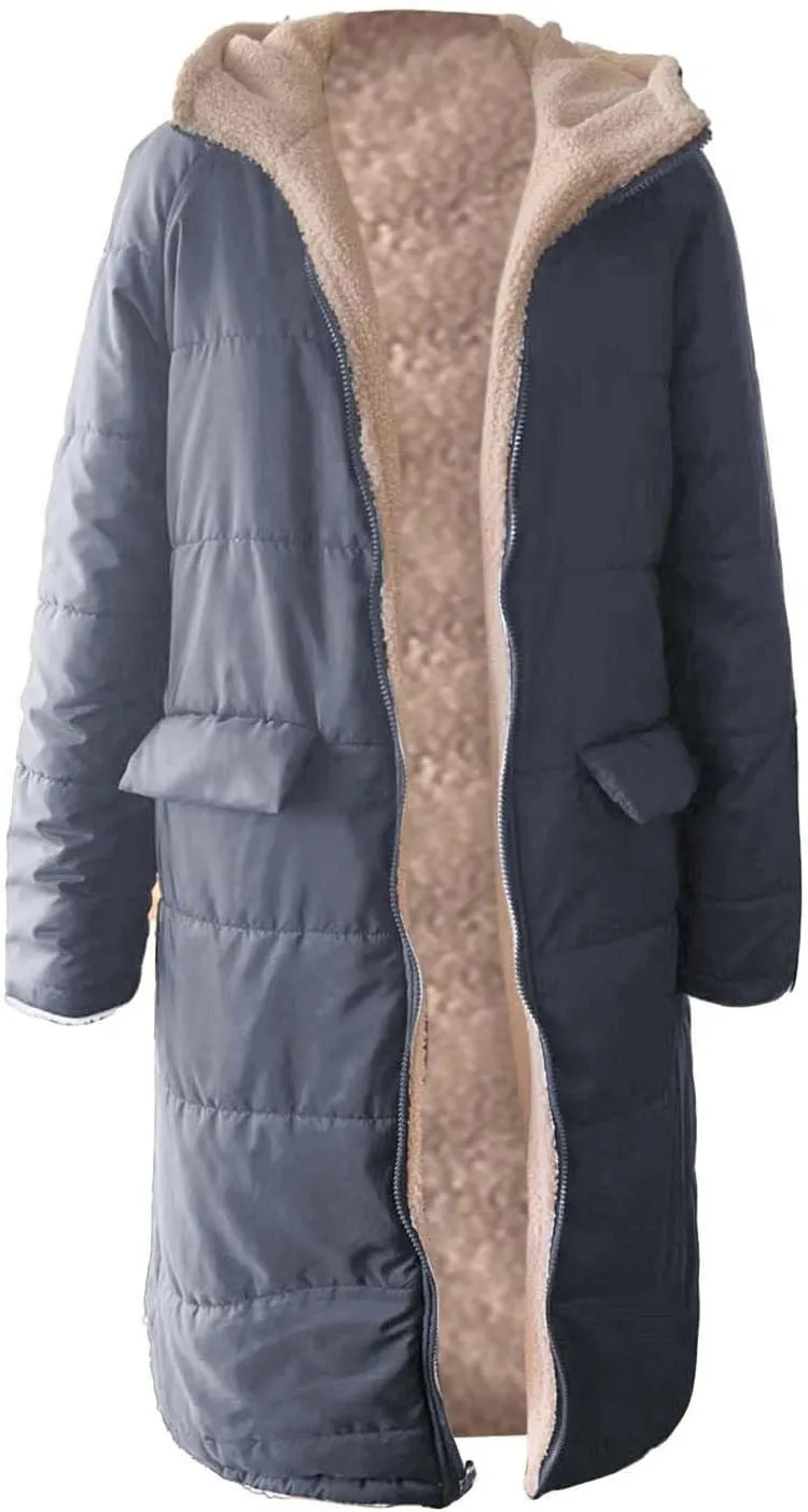 Womens Winter Cropped Puffer Jacket Coat Faux Fur Trim Hood Short Down Coats Cropped Puffer Long Sleeve Coats