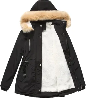 Women'S Winter Hooded Down Long Parkas Portable Thicken Puffer Coats Fashion Zipper With Pockets