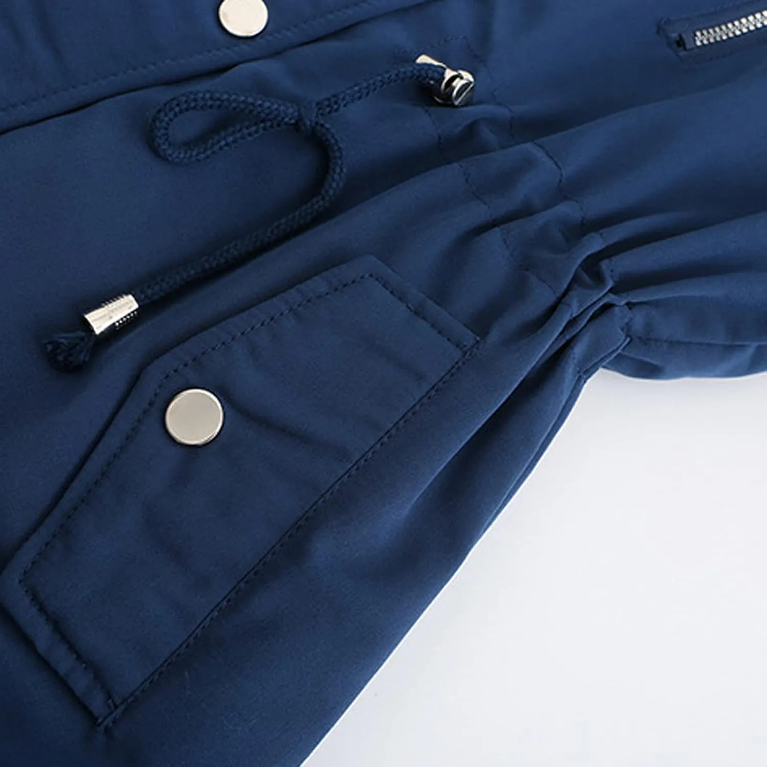 Women'S Winter Hooded Down Long Parkas Portable Thicken Puffer Coats Fashion Zipper With Pockets