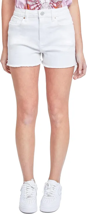 YMI Women's Essential High Rise 80's Acid Wash Mom Shorts
