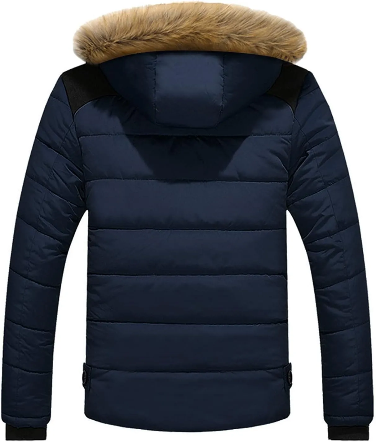 Ymosrh Mens Jackets Winter Men Outdoor Warm Thick Jacket Hooded Coat with Zipper Pocket Fashion Jackets