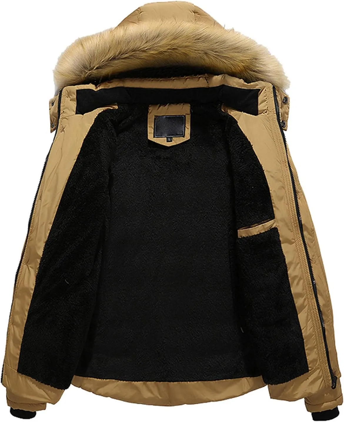 Ymosrh Sport Jackets for Men Warm Winter Thick Jacket Hooded Coat with Zipper Pocket Mens Coats and Jackets Fashion