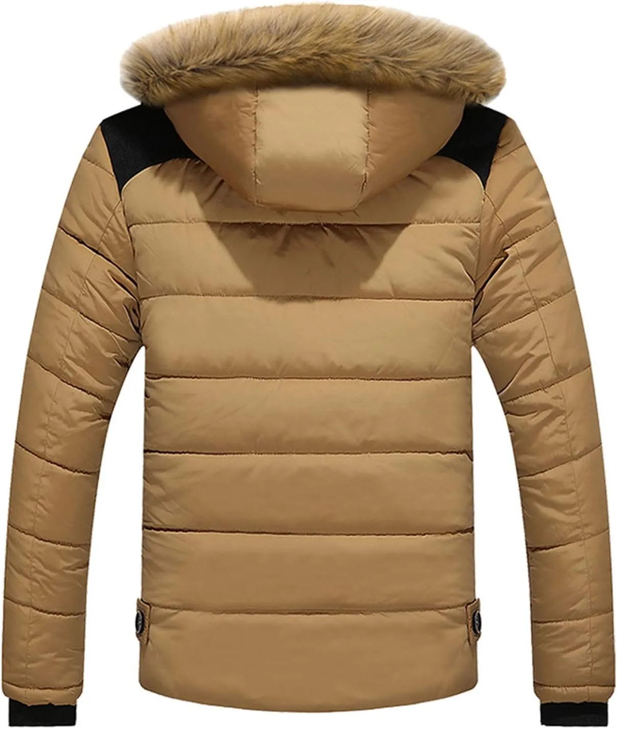 Ymosrh Sport Jackets for Men Warm Winter Thick Jacket Hooded Coat with Zipper Pocket Mens Coats and Jackets Fashion